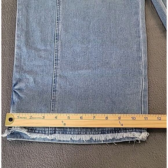 Oversized Distressed Denim Overalls • Women’s M • Boho Festival Wide Leg - Picture 13 of 14